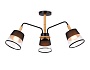 TR4740/3 BK/LW черный/светлое дерево E27/3 max 40W D760*350