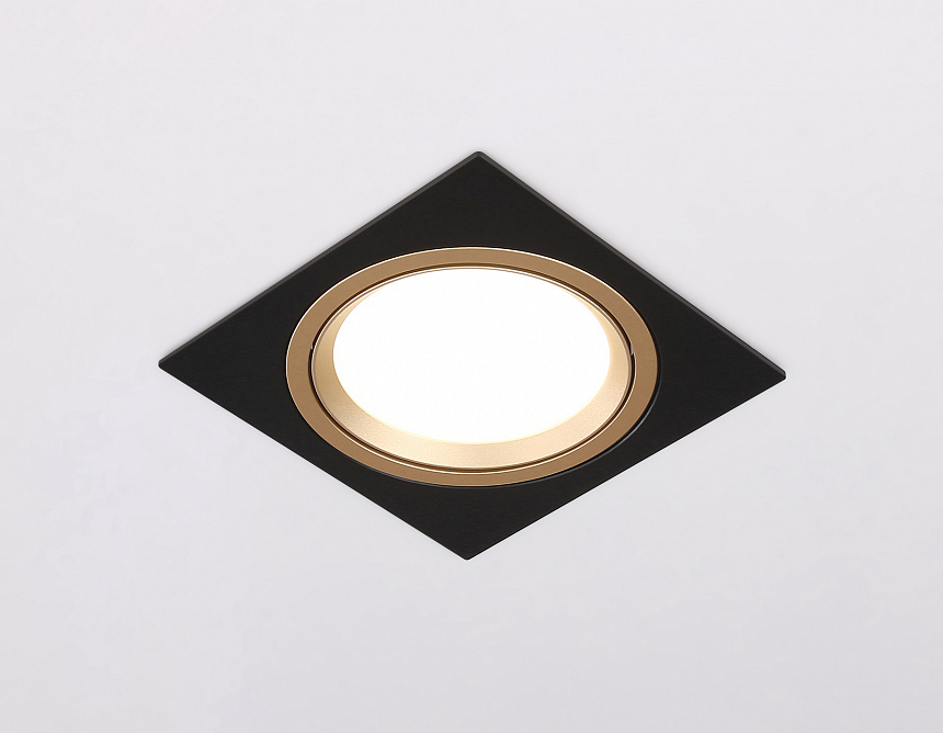TN51918 BK/GD черный/золото GX53 max 12W 115*115*23