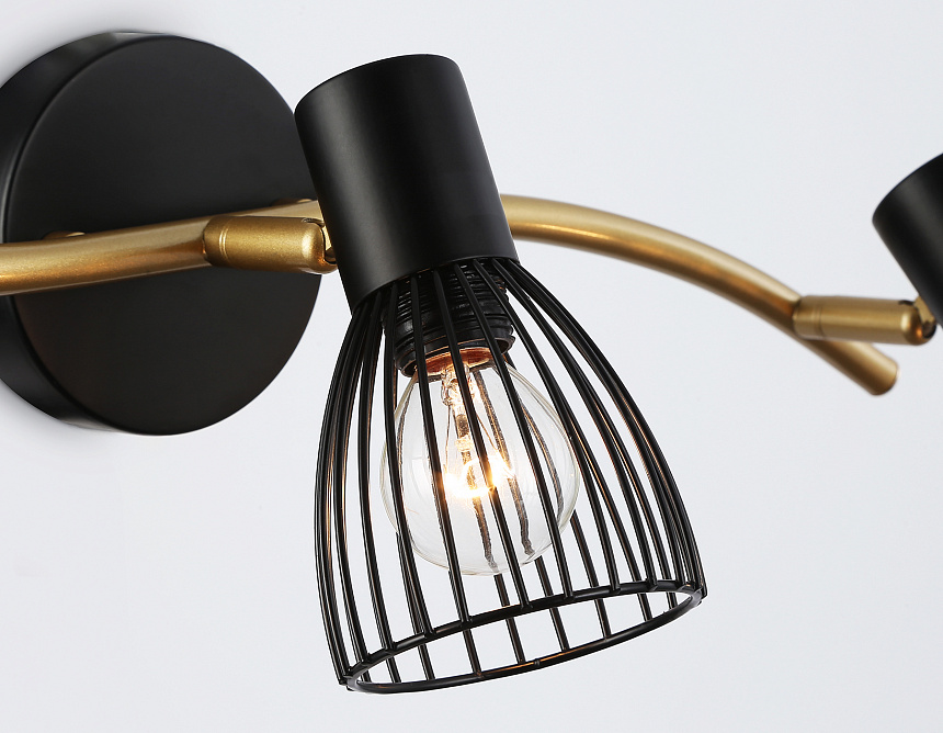 TR8661/3 BK/GD черный/золото E14/3 max 60W 550*100*170