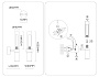 LH53357 GD/CL/WH золото/прозрачный/белый G9 max 40W 100*60*250