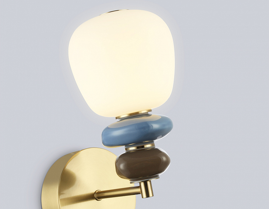 LH53168 SB/WH бронза/белый 8W 3000K 140*225*300