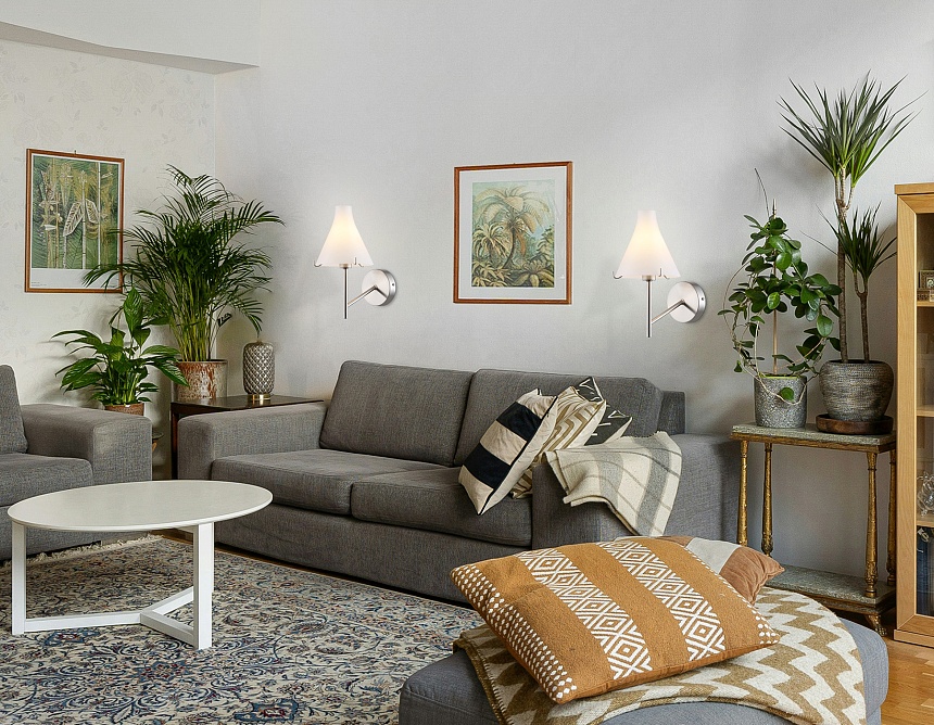 LH57127 SN/FR никель/белый матовый E14 max 40W 210*150*280