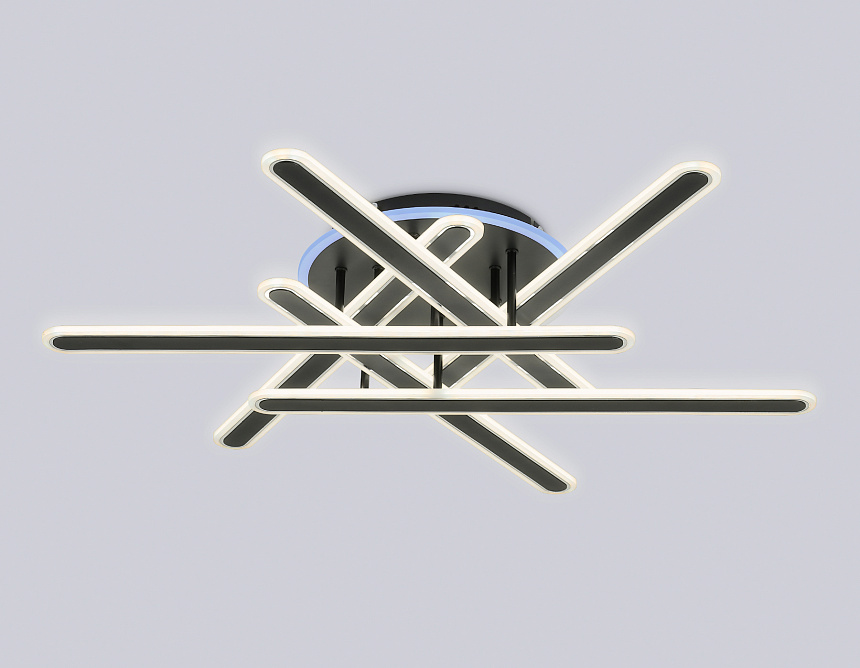 FA8908 BK/CH черный/хром 125W 3000-6400K+RGB 800*770*160 (ПДУ ИК)