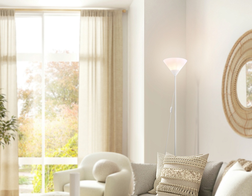 TR97612 WH белый E27 max 40W D245*1760