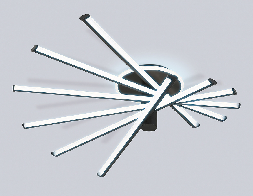 FL6232 BK черный 96W 3000K-6400K 605*605*200 (ПДУ ИК)