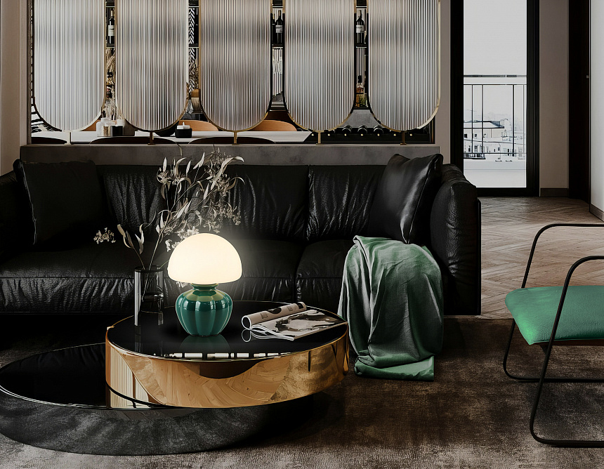 LH53249 GN/WH зеленый/белый G9 max 28W D165*220