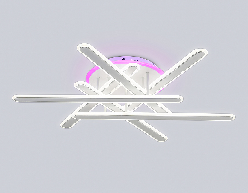 FA8907 WH/CH белый/хром 135W 3000K-6400K+RGB 800*770*160 (ПДУ РАДИО 2.4G)