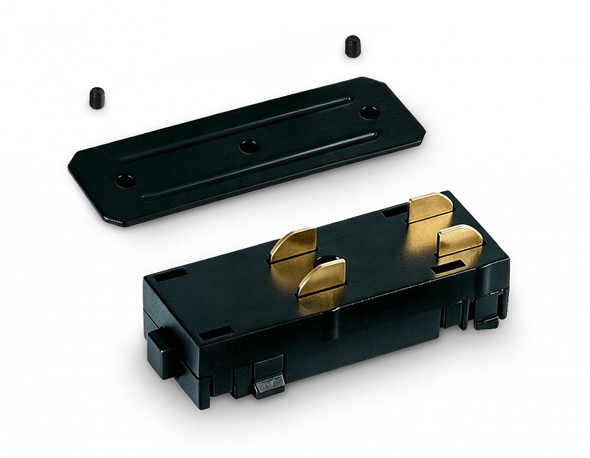 GL1106 BK черный коннектор питания с соединителем для шинопровода Magnetic 220V 68*28.5*18