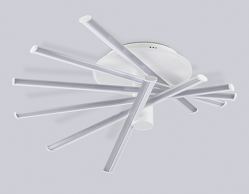 FL6231 WH белый 88W 3000K-6400K+RGB 605*605*200 (ПДУ ИК)