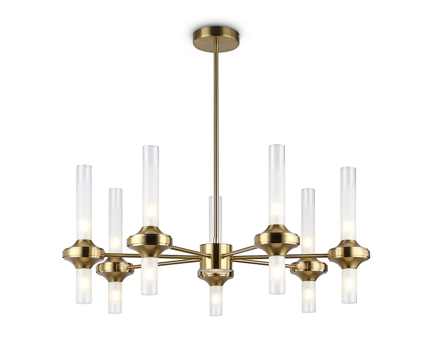 LH55360/14 BS/CL латунь/прозрачный G9/14 max 30W D750*690