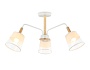 TR4737/3 WH/LW белый/светлое дерево E27/3 max 40W D760*350
