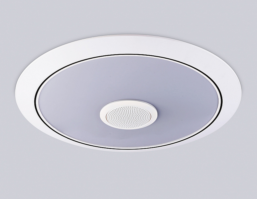 FZ710 WH белый IP20 40W 3000-6500K+RGB Music 370*56 (ПДУ ИК)