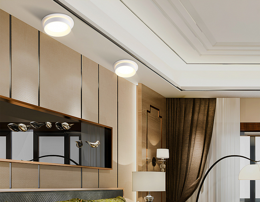 TN6707 WH белый IP44 GX53 max 15W D105*45