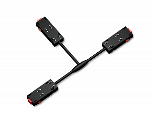 GL1114 BK черный коннектор питания T-образный для шинопровода Magnetic 220V 250*150*18