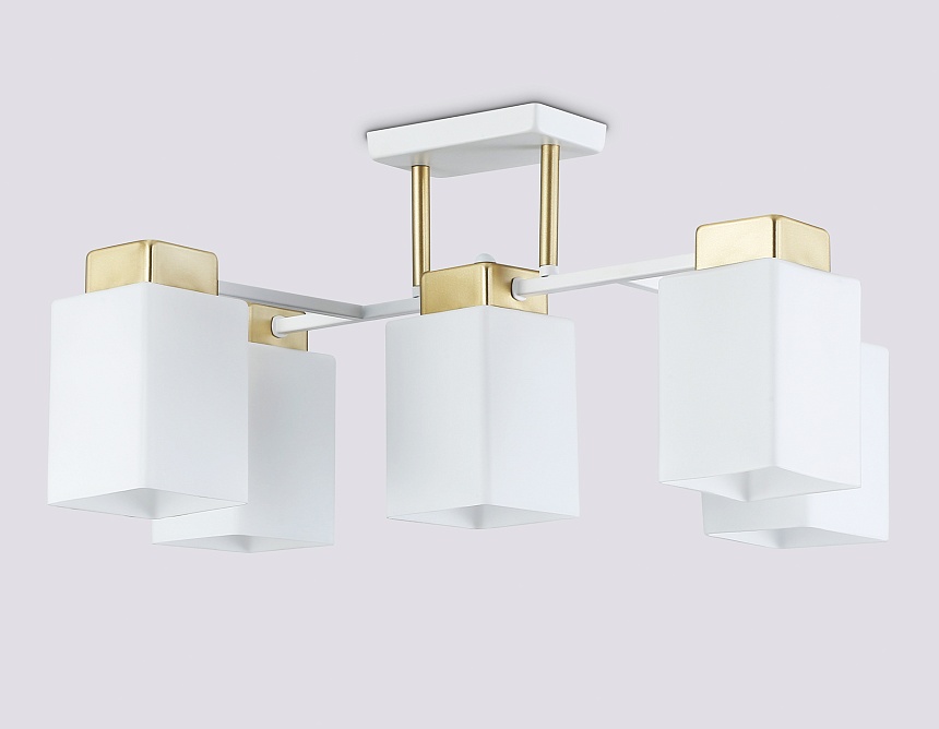 TR303047/5 WH/GD белый/золото E27/5 max 60W 540*480*270