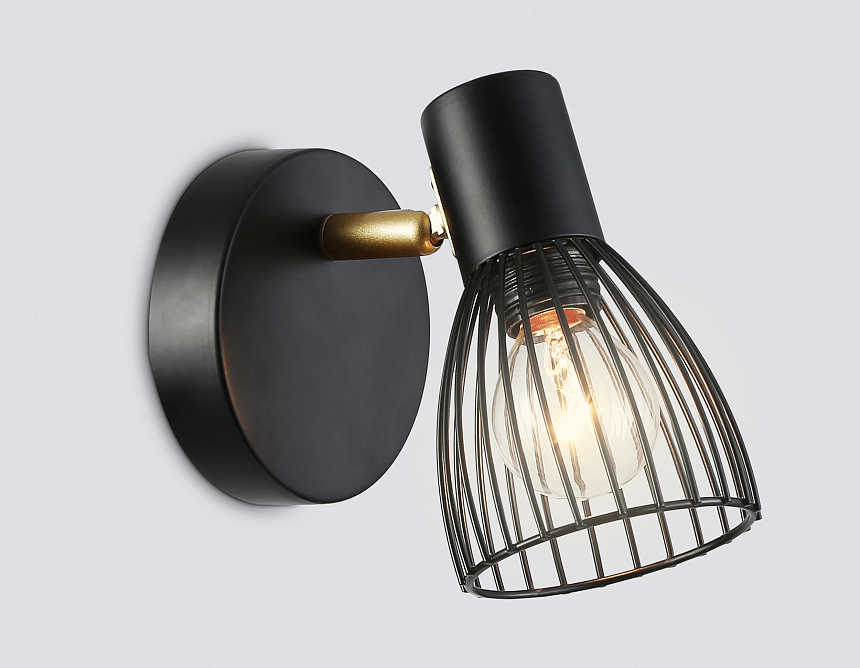 TR8659 BK/GD черный/золото E14 max 60W 160*100*145