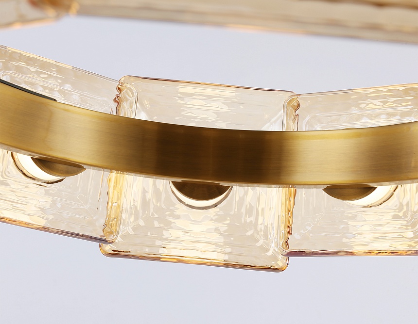 LH31021 BS/TI латунь/янтарь 56W 3000K D570*150