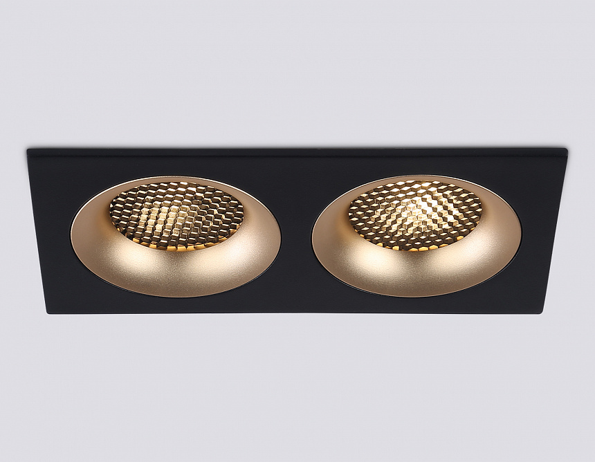 TN102735/2 BK/GD черный/золото GU5.3 175*92*23 TN102735/2 BK/GD черный/золото GU5.3 175*92*23