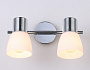 TR3963/2 CH/FR хром/белый матовый E27*2 max 40W 200*105*200