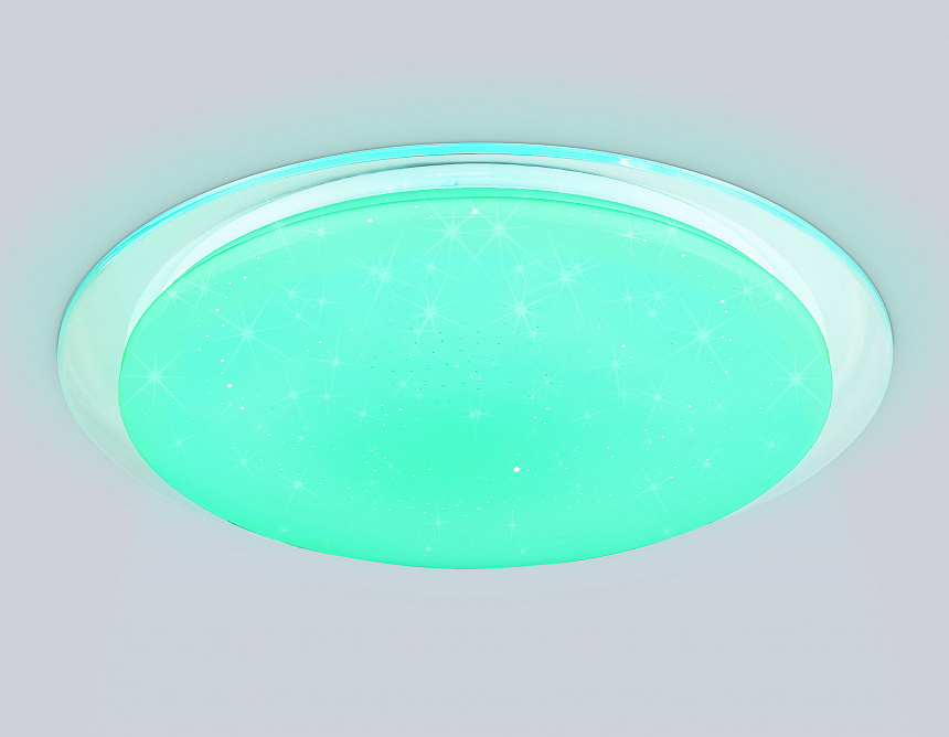 FZ770 WH белый IP20 42W 3000-6500K+RGB 450*55 (ПДУ ИК)