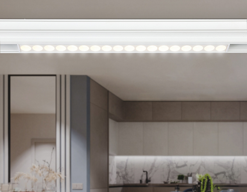 GL4028 WH белый IP20 18W 4200K 48V 24° 328*22*45