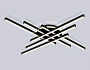 FL6286 BK черный 110W 3000K-6400K 950*950*90 (ПДУ ИК)