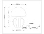 LH53247 CF/WH кофе/белый G9 max 28W D165*220
