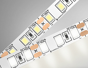 GS1102 2835 120Led/ 9.6W m/ 12V IP20 4500K/ 5000*8*1.2mm (2 конт.)