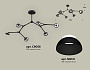 XB9056100/6 SBK/FR черный песок/белый матовый GX53 (C9056, N8141)