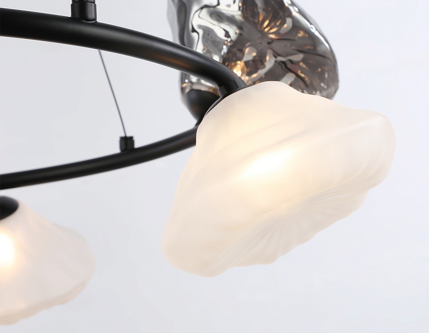 LH15003/6 BK/FR/SM черный/белый матовый/дымчатый G9*6 max 40W D630*1150