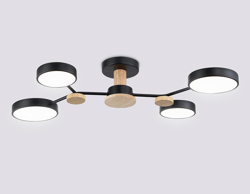 FL4860/4 BK/WD черный/дерево 60W 3000-6000K 700*400*120 (без ПДУ)