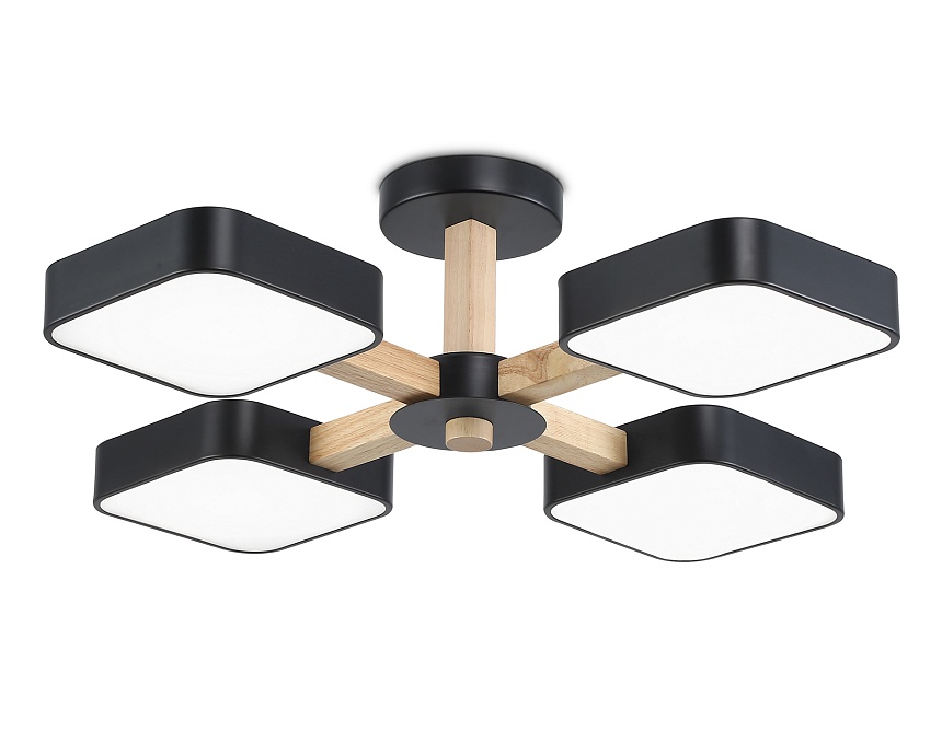 FL4880/4 BK/WD черный/дерево 72W 3000-6000K D610*160 (без ПДУ)