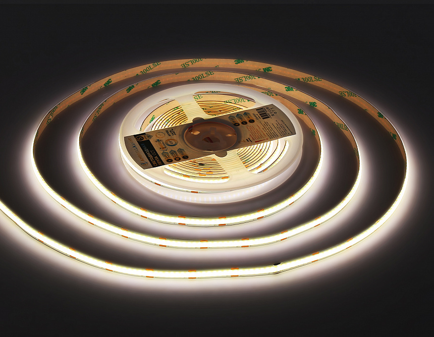 GS4901 COB 608Led/ 12W m/ 24V IP20 CCT 3000-6500K/ 5m*8mm*2.2mm (3 конт.)