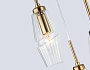 LH55210/3 BS/CL латунь/прозрачный E14*3 max 40W D240*470