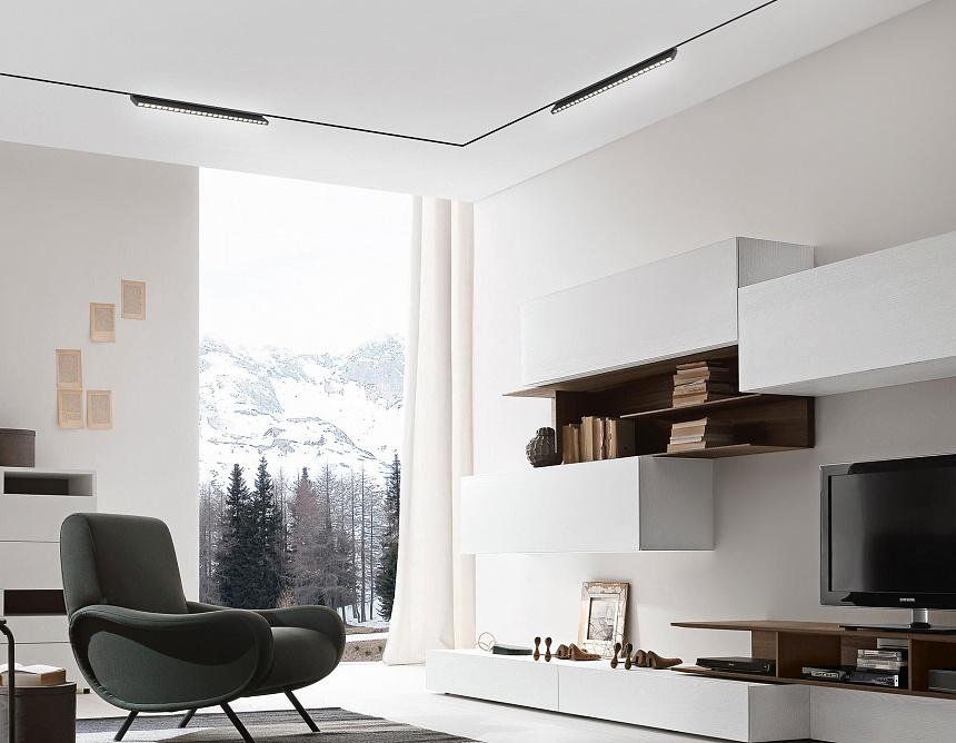 GL2365 BK черный IP20 20W 3CCT 3000/4200/6400K 48V 400*10*73