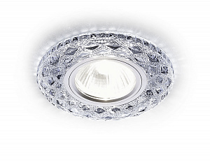 S288 CH хром/прозрачный/MR16+3W(LED WHITE)