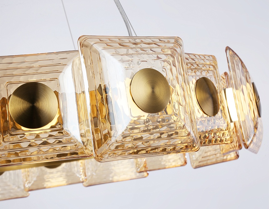 LH31027 BS/TI латунь/янтарь 72W 3000K D700*150