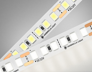 GS1312 2835 180Led/ 14.4W m/ 12V IP20 4500K/ 5000*10*1.2mm (2 конт.)