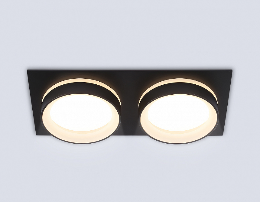 TN6712/2 BK черный IP44 GX53/2 max 15W 210*105*45