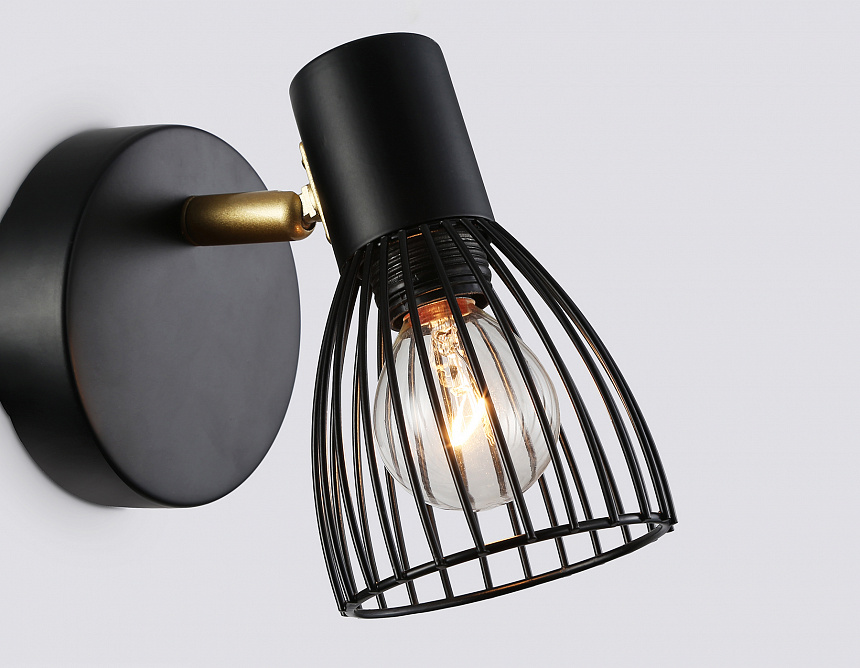 TR8659 BK/GD черный/золото E14 max 60W 160*100*145