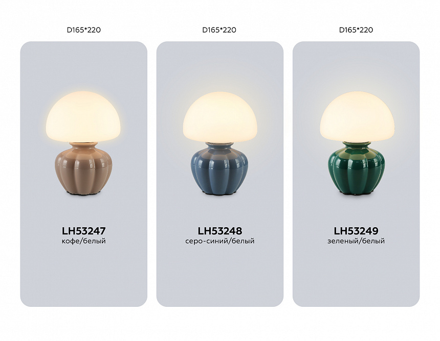 LH53248 GB/WH серо-синий/белый G9 max 28W D165*220