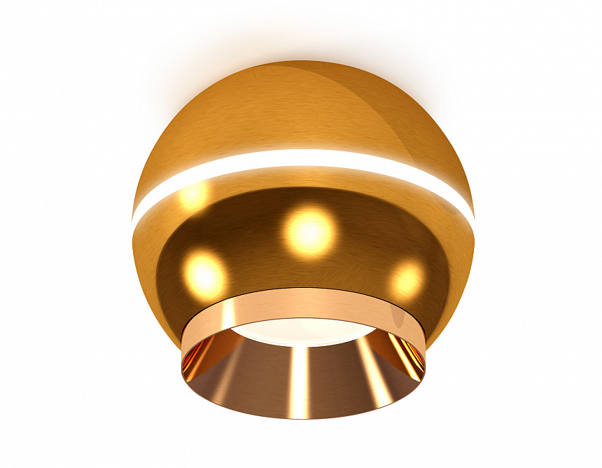 XS1105002 PYG золото желтое полированное MR16 GU5.3 LED 3W 4200K (C1105, N7034)