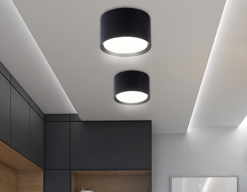 TN52357 BK черный GX53 max 12W D82*50