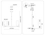 LH56058/7 BK/WH черный/белый E27*7 max 60W D700*750