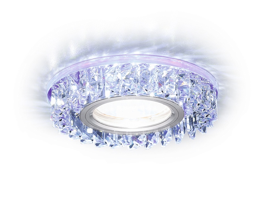 S255 PR хром/перламутровый хрусталь/MR16+3W(LED WHITE)