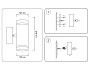 ST3332/2 GR серый IP54 GX53/2 max 15W 210*85*125