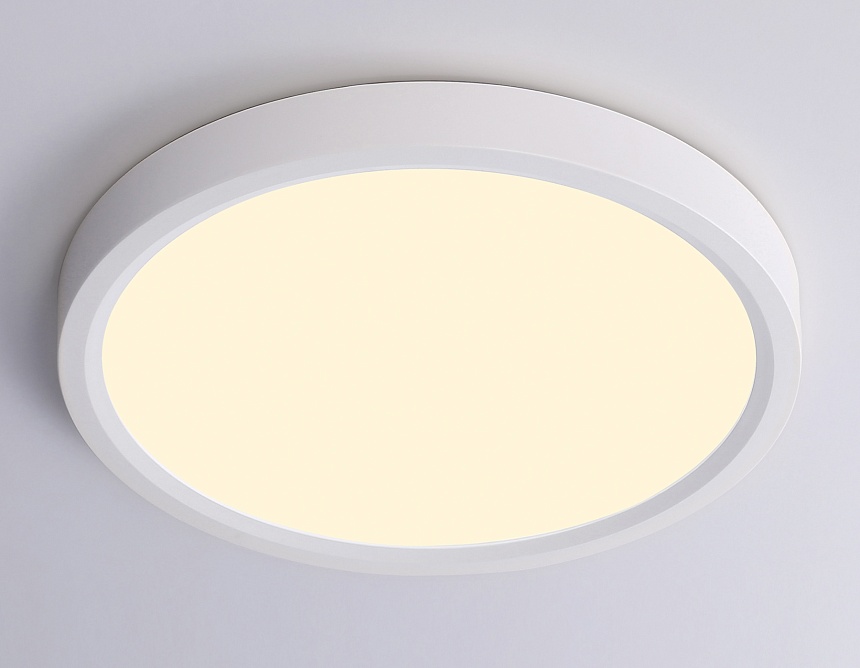 FZ1901 WH белый IP54 13W 3000K-6500K CCT-переключатель D230*25 (Без ПДУ)