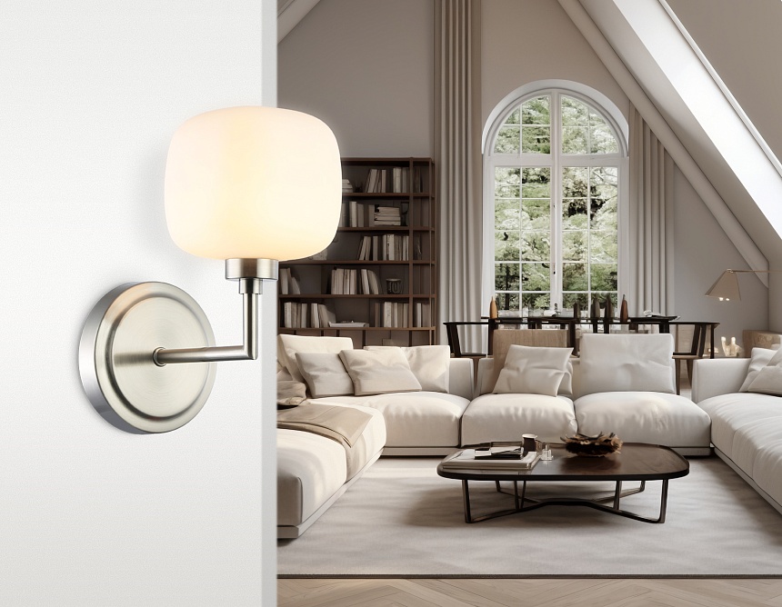 LH53007 SN/FR сатин никель/белый матовый G9 max 40W 195*120*230