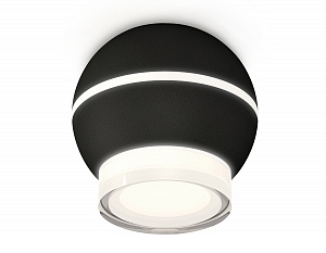 XS1102042 SBK/FR/CL черный песок/белый матовый/прозрачный MR16 GU5.3 LED 3W 4200K (C1102, N7160)