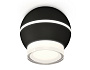 XS1102042 SBK/FR/CL черный песок/белый матовый/прозрачный MR16 GU5.3 LED 3W 4200K (C1102, N7160)